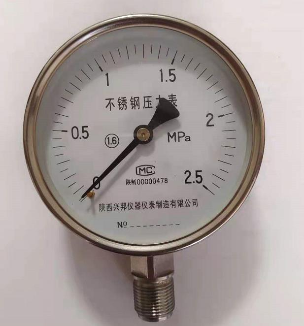 不锈钢压力表，YTF-60/100/150,1.0级,1.6级，-0.1-0-100MPA